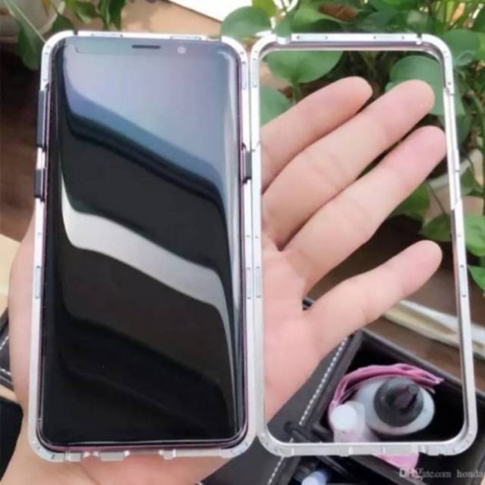 Case Magnetic FOR IPHONE XS MAX  Premium 2 in 1 Glass Transparant ACC