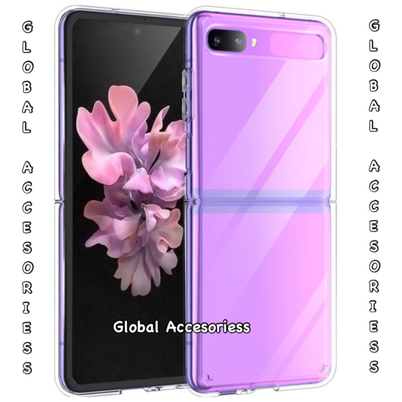 Case Samsung Galaxy Z Flip 1 / Z Flip 2 /  Hard Case Samsung Galaxy Z Flip Transparant Clear / Cassi