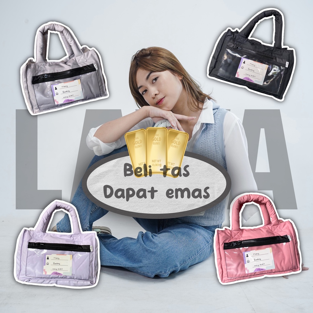 Gratis Emas | Matsy Studios | Puffy Bag Pillow Bag Handbag Wanita | Lawa Series