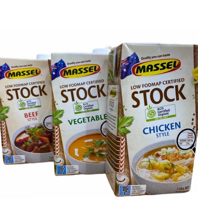 Massel Vegan Organic Gluten Free Chicken, Beef, Vegetable Broth 1L