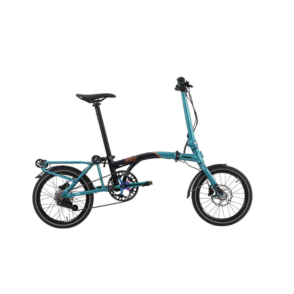 Sepeda Lipat Folding Bike AL 16-05 TRIFOLD 5D (20) BL-BL