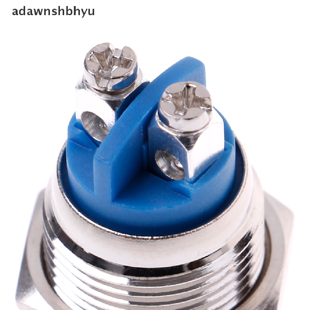 Adawnshbhyu 1Pc 16mm Tahan Air momentary metal push button switch Saklar Bulat