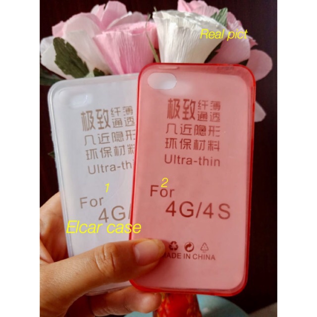 silikon softcase soft jelly case sarung hp ultrathin polos iphone 4 4s iphone4