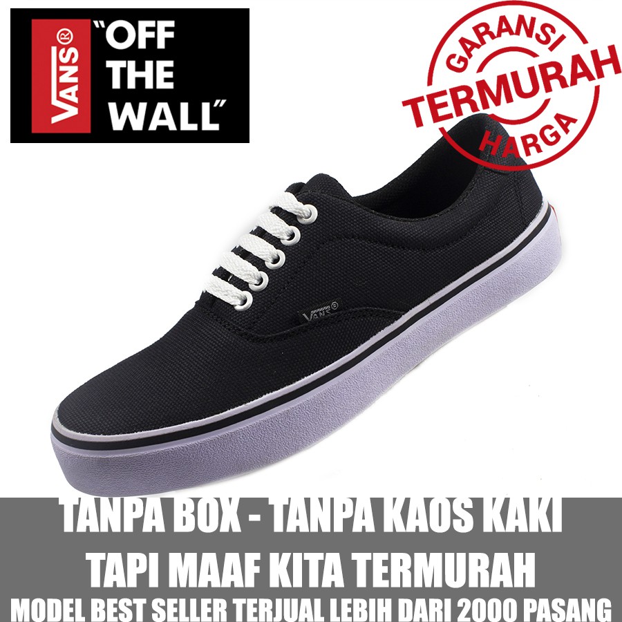 CUCI GUDANG !!! Sepatu Sneakers Pria Vans Era Authentic Casual Kets Sekolah TANPA BOX GROSIR