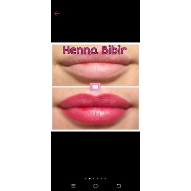 Henna bibir Henna halal