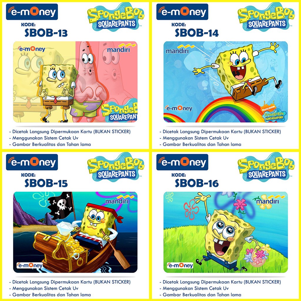 Emoney Gambar SpongeBob