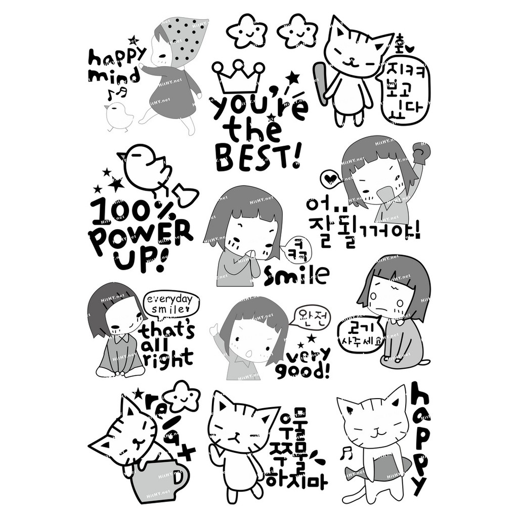 Stiker Laptop Gambar Kartun Perempuan Lucu Gaya Korea Shopee