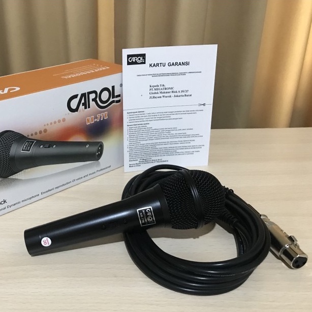 MICROPHONE MIC CABLE MIKROPON MIK KABEL CAROL NK-77K 3.5M 3.5 METER ORIGINAL ORI MURAH BAGUS TERLARIS TERBAIK GARANSI