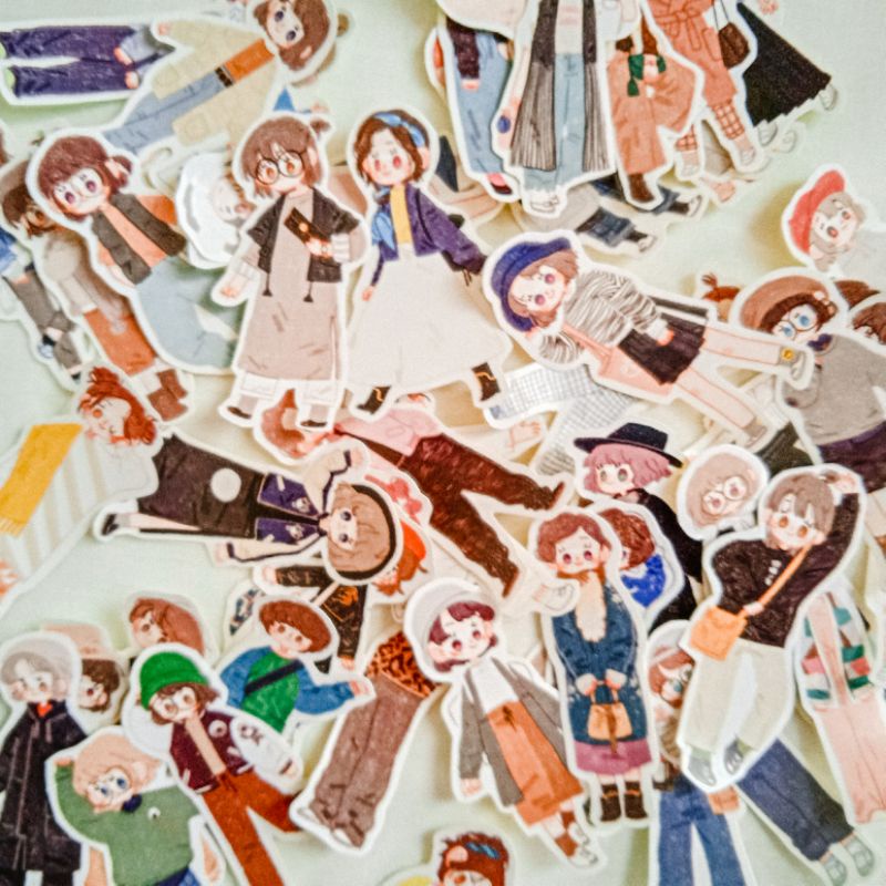 

(DSP) 53 PCS STICKER AESTHETIC CHIBI GIRL/GIRL STICKER