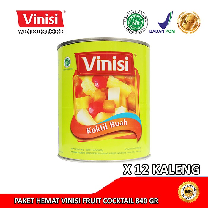 

Paket Hemat 1 Karton (12 Kaleng) Vinisi Fruit Cocktail 840 Gr