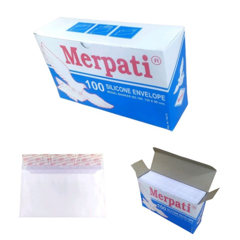 

AMPLOP PUTIH POLOS MERPATI NO.104 152mmx90mm