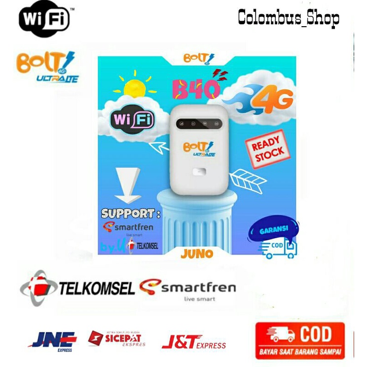 Modem Mifi Wifi 4G Unlock Bolt Juno Mini