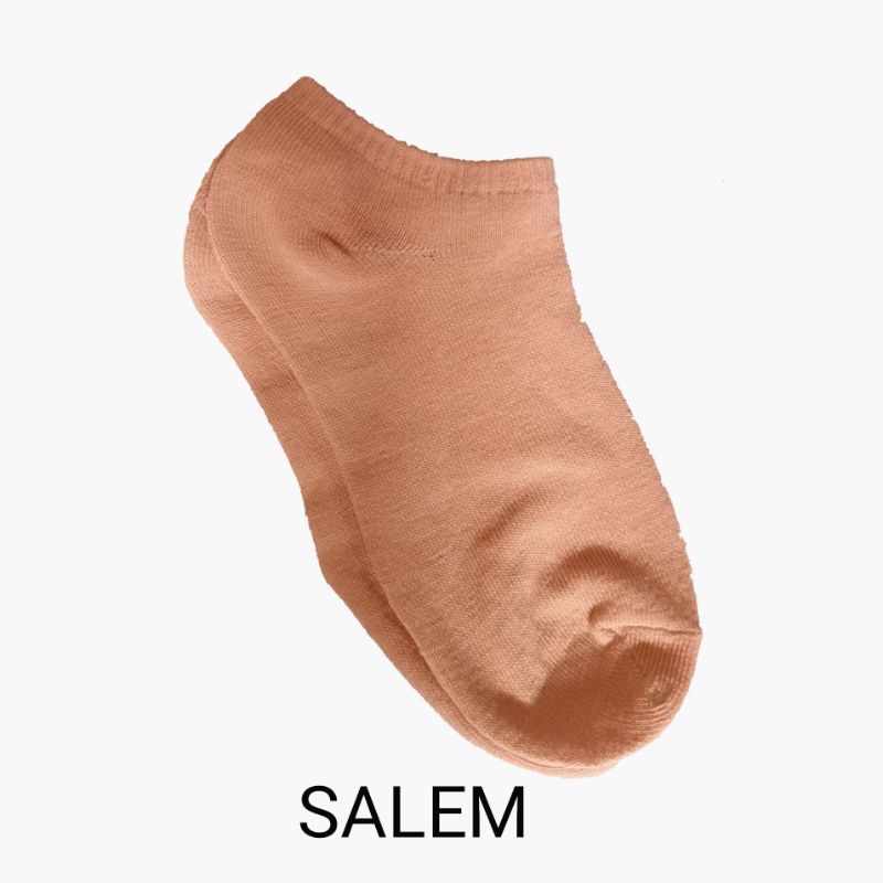 (Semarang) Kaos Kaki Ankle POLOS Pendek Semata Kaki Import-5