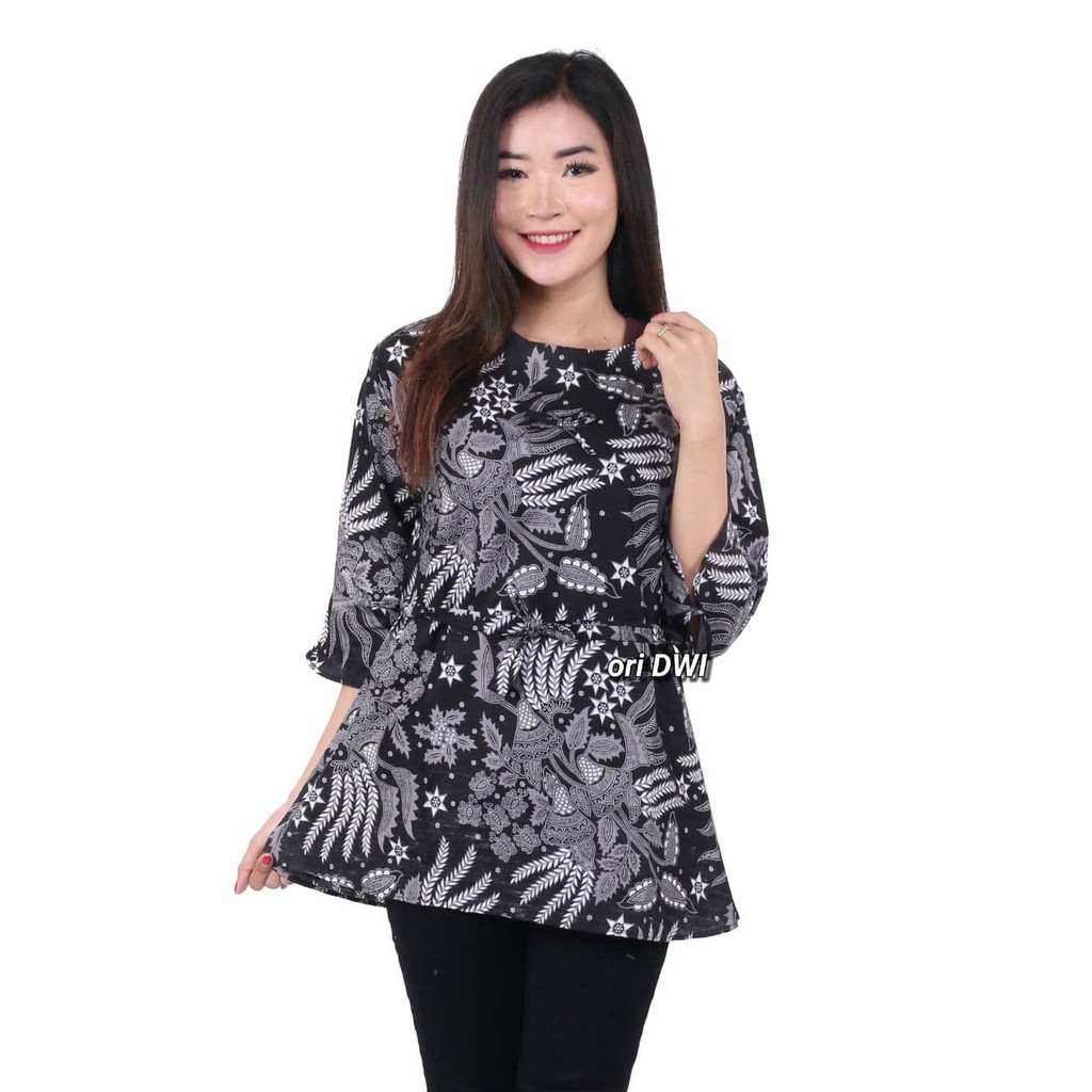 Blouse Batik Couple Atasan Batik Wanita Seragam Kantor M L XL XXL ATASAN BATIK