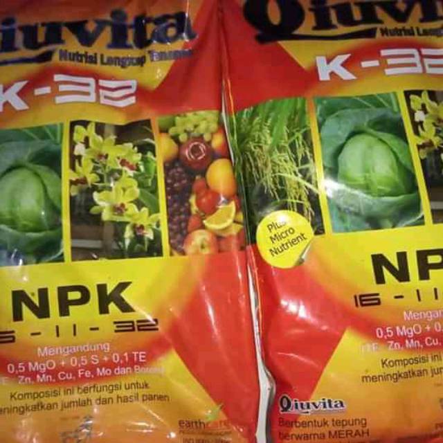 QIUVITA K32 pupuk bunga dan buah 500gram