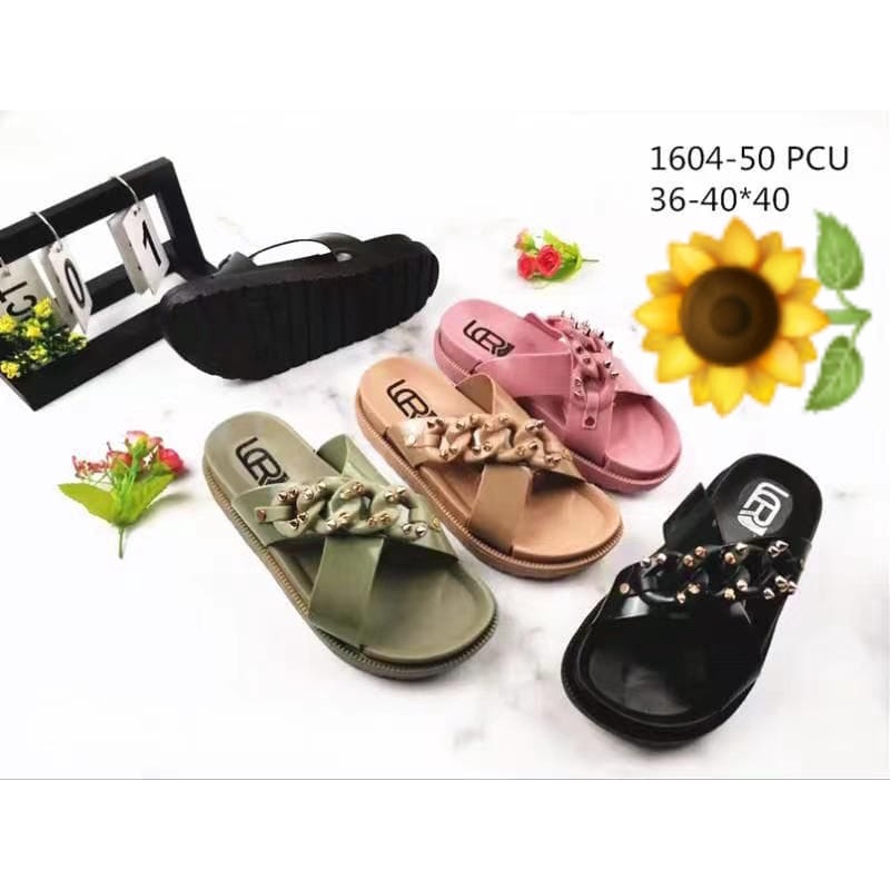 Sandal Karet Jelly Wedges Wanita import Model Terbaru Original Kekinian by AGUNG STYLE Balance 1604-50