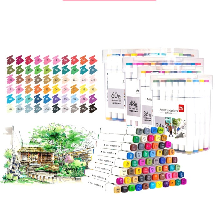 

Star Deli Artist'S Alcohol Based Marker - Twin Tip Markers Spidol Dual Berkualitas