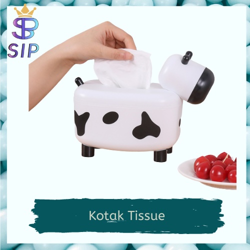 TEMPAT TISU DOMBA / SAPI LUCU / KOTAK TISSUE DENGAN TEMPAT TUSUK GIGI