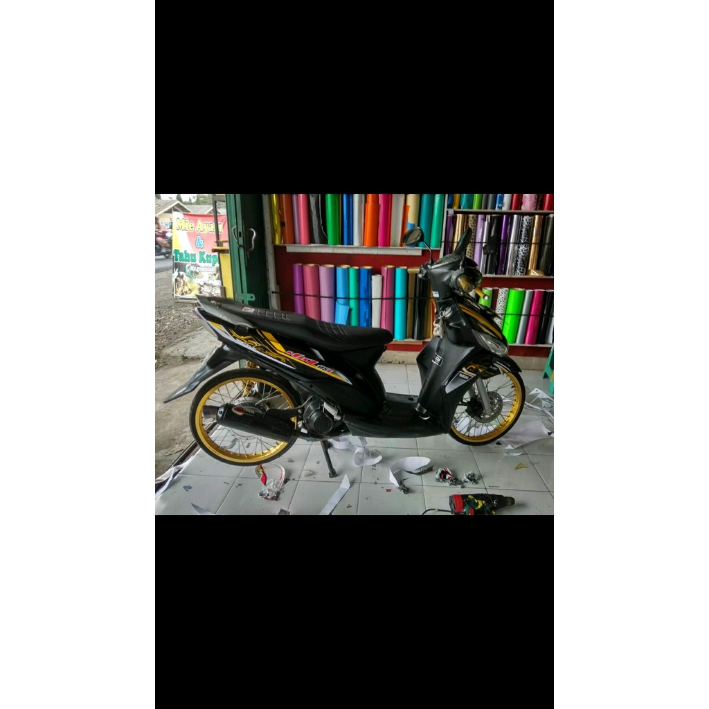striping mio j gt 115 thailand  kuning hitam