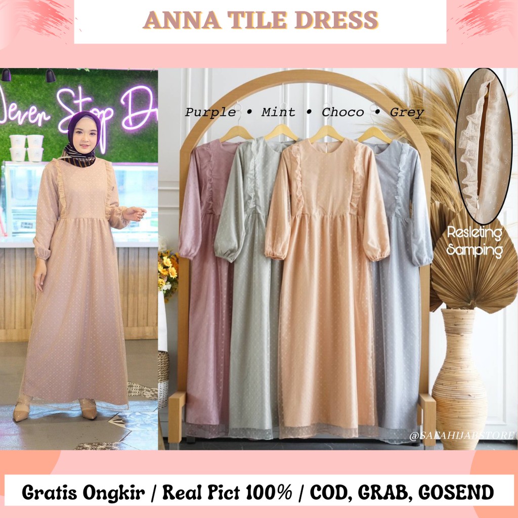 ANNA TILE DRESS /ANNA MAXI BY SAFA HIJAB STORE / BUSUI FRIENDLY