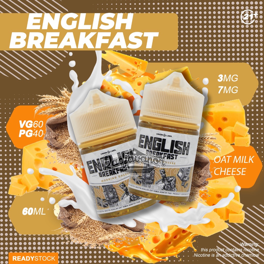 LIQUIDE P0DS ENGL1SH BREAKFAST V4 MORNING CHEESE 60ML