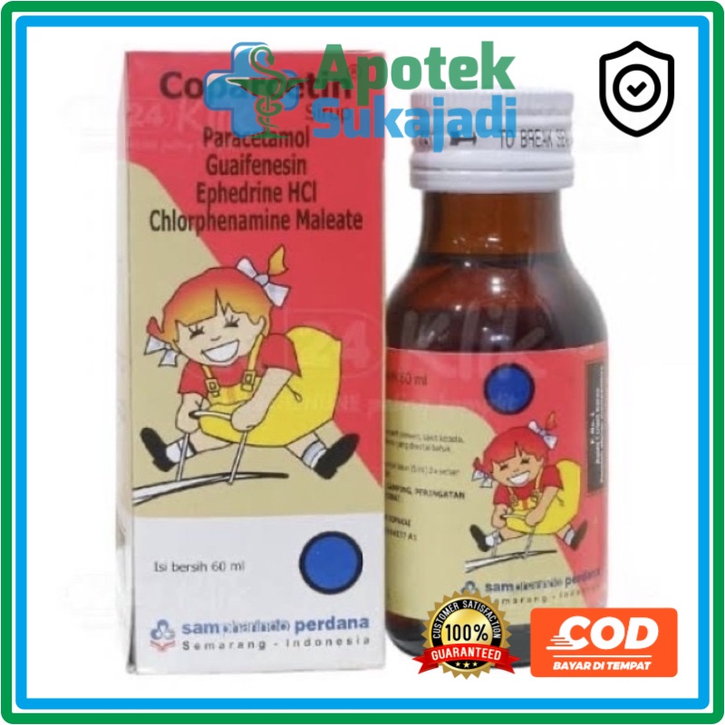 Coparcetin sirup 60 ml ( sirup obat batuk pilek panas anak )
