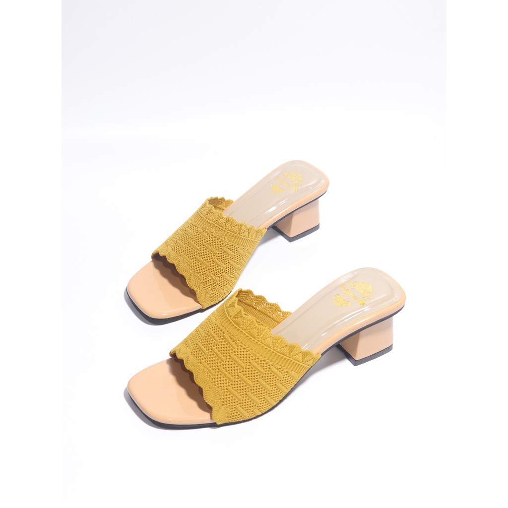 Sandal Hak Tahu Wanita Rajut Import JL04