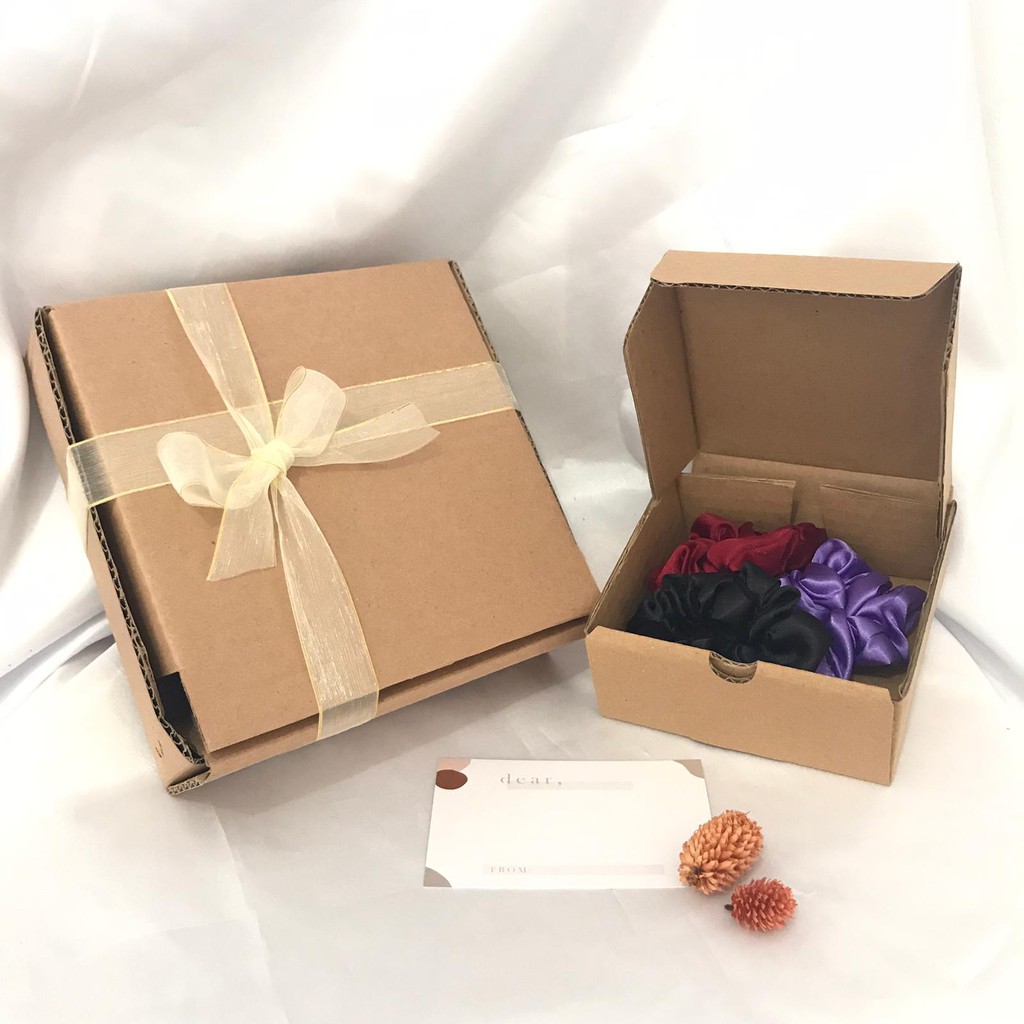 GIFT BOX - kado ulang tahun bungkus hadiah packaging ultah rustic vintage packing birthday message