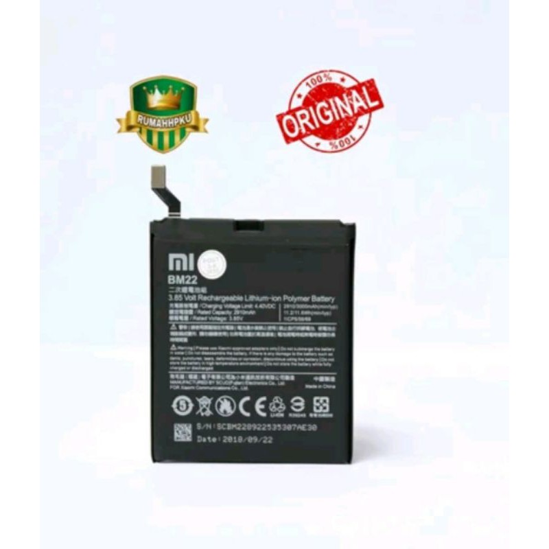 Baterai Battery Batre Xiaomi Mi 5 / Mi 5 Prime BM22 Original Garansi