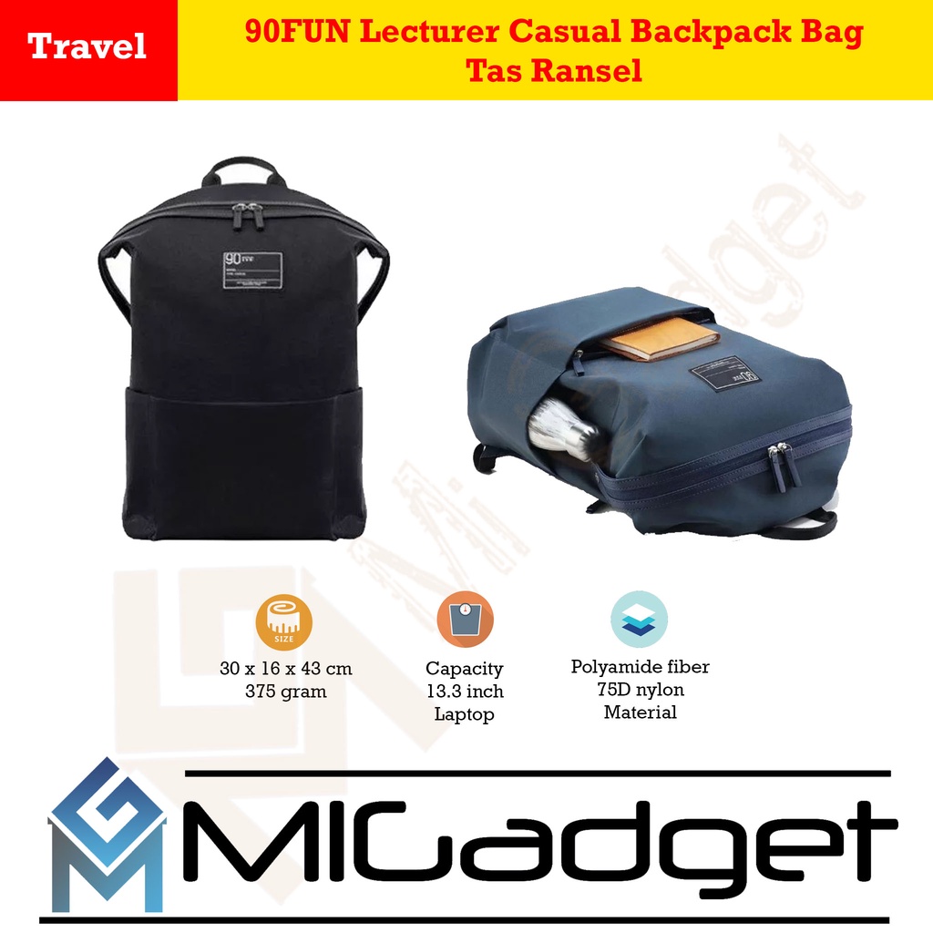 90 FUN 90 Points Lecturer Casual Backpack Bag - Tas Ransel