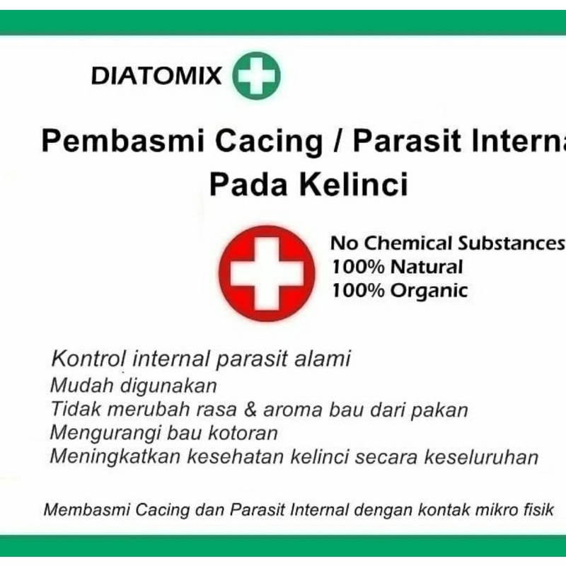 DIATOMIX Pembasmi Cacing / Parasit Untuk Kucing Dan Anjing 25gr