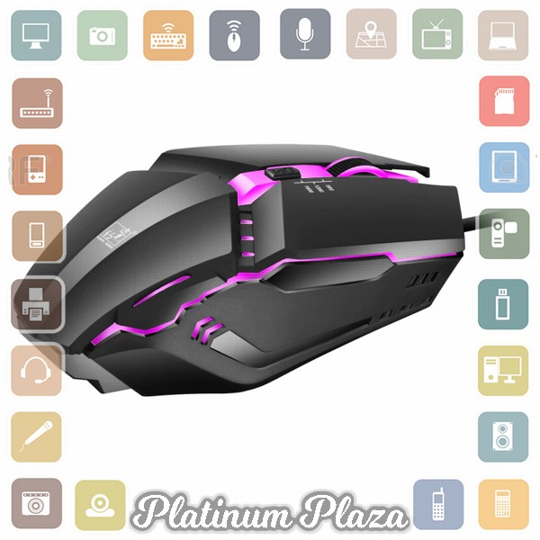 Centechia Mouse Gaming LED RGB 1600 DPI - K3 - Black`4CCZZX-