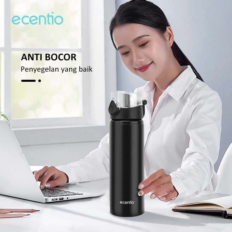 ecentio 750ml tumbler aluminium botol air sports water cup botol minum bottle cangkir aluminium besar