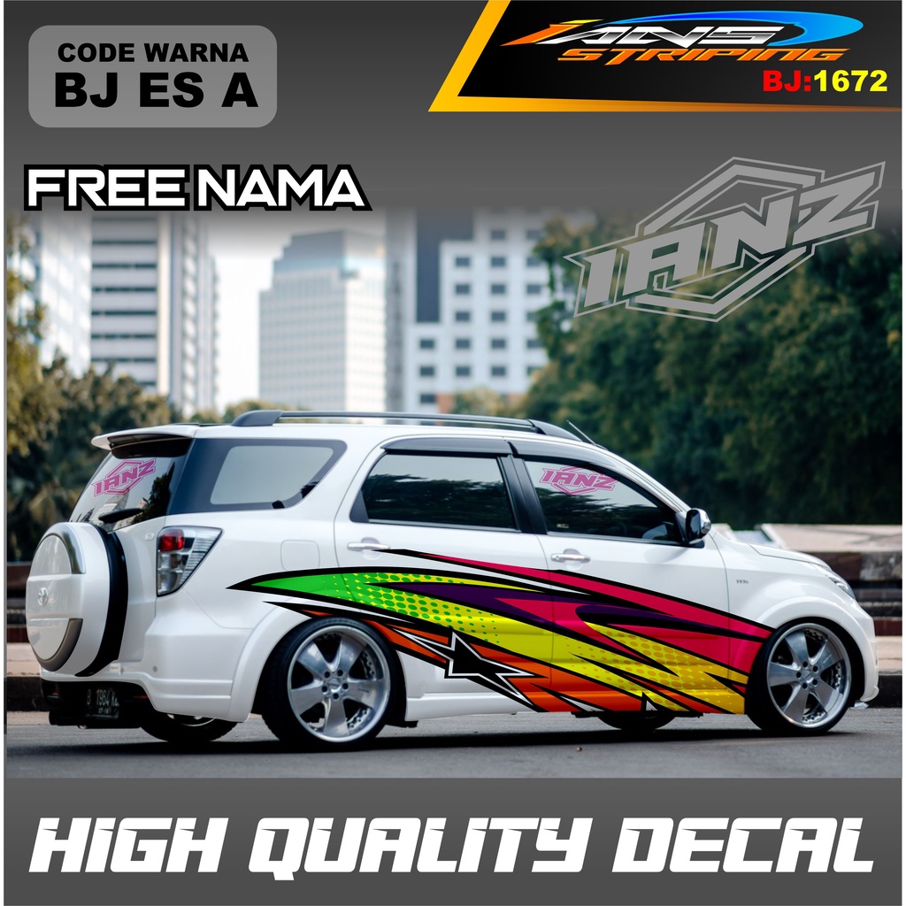 STICKER MOBIL TERIOS  / VARIASI STICKER DECAL MOBIL AVANZA XENIA INNOVA / DECAL STIKER GRAND LIVINA / STIKER MOBIL