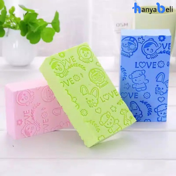 Spons Sponge Mandi Pembersih Daki Pororo Bayi Dan Anak Penghilang Daki