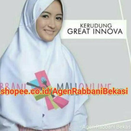 ♢ Kerudung Rabbani INNOVA Serut Terbaru Jilbab Anak Sekolah ukuran S M L XL ☜