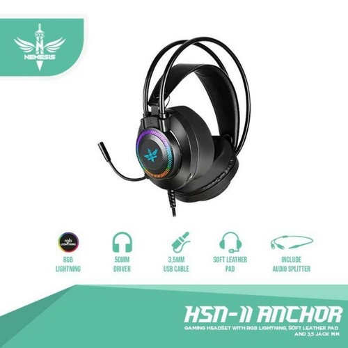 NYK Headset Gaming Rgb Anchor Hs - N11