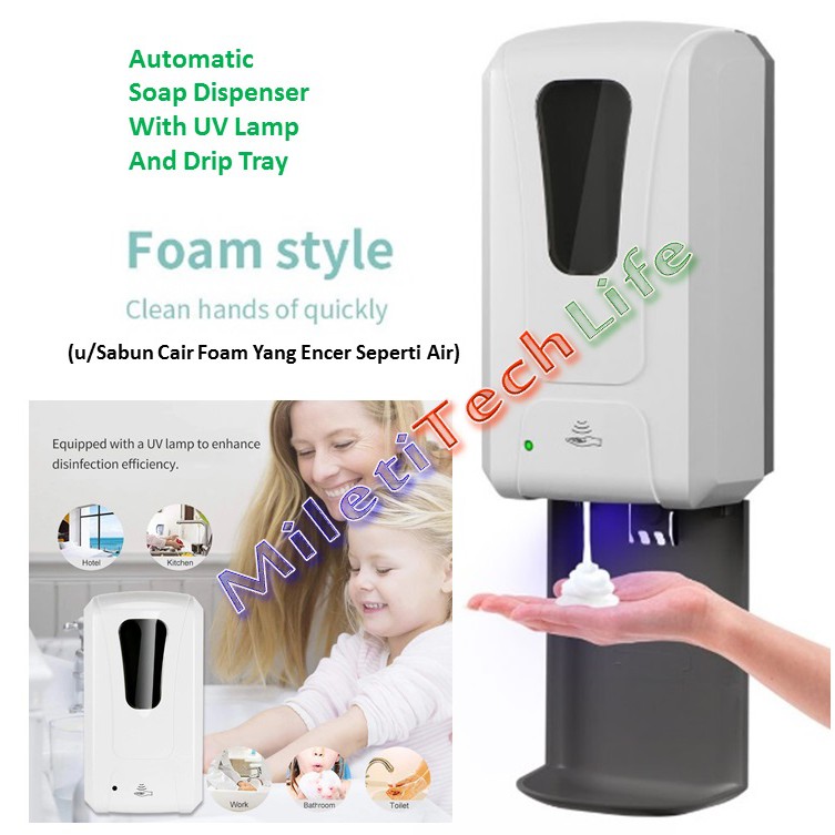 F1408 Automatic Soap Dispenser FOAM GEL SPRAY Hand Sanitizer Otomatis