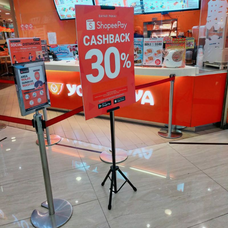 Tripod banner 2 sisi