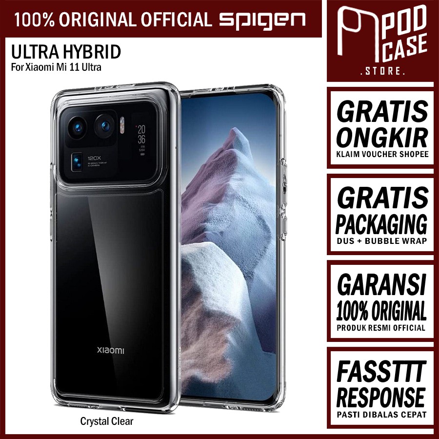 Case Xiaomi Mi 11 Ultra Spigen Ultra Hybrid Anti Crack Clear Casing