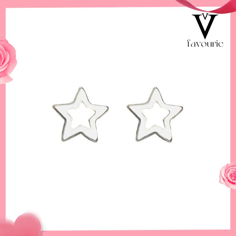 [COD]Mini S925 Cinta Bintang Anting Sederhana Fashion Anting-Anting Perhiasan Wanita Anting-FA