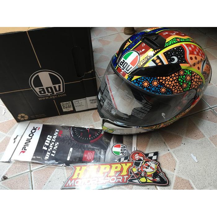 HELM FULLFACE AGV K3SV +PINLOCK DREAMTIME DOT DUALVISOR ORIGINAL ITALY