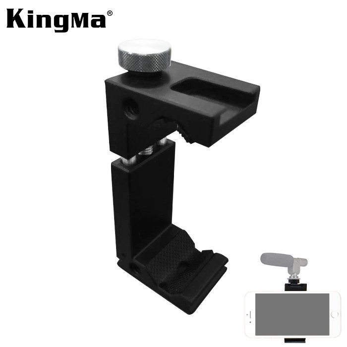 KINGMA Phone Holder U-Mount 6.5" with Hotshoe LED / Microphone / Etc