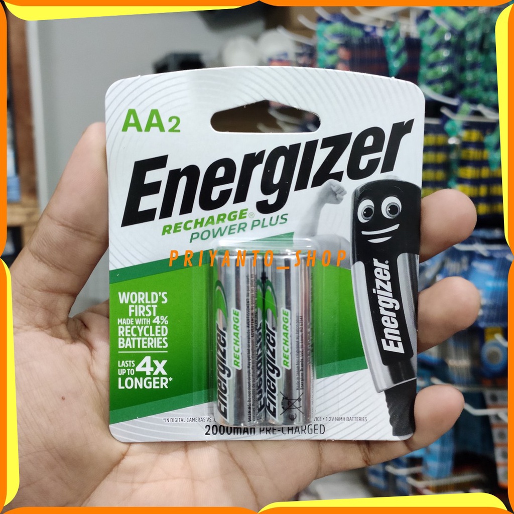 BATERAI ENERGIZER RECHARGE POWER PLUS A2 AA HR6 ISI ULANG ASLi