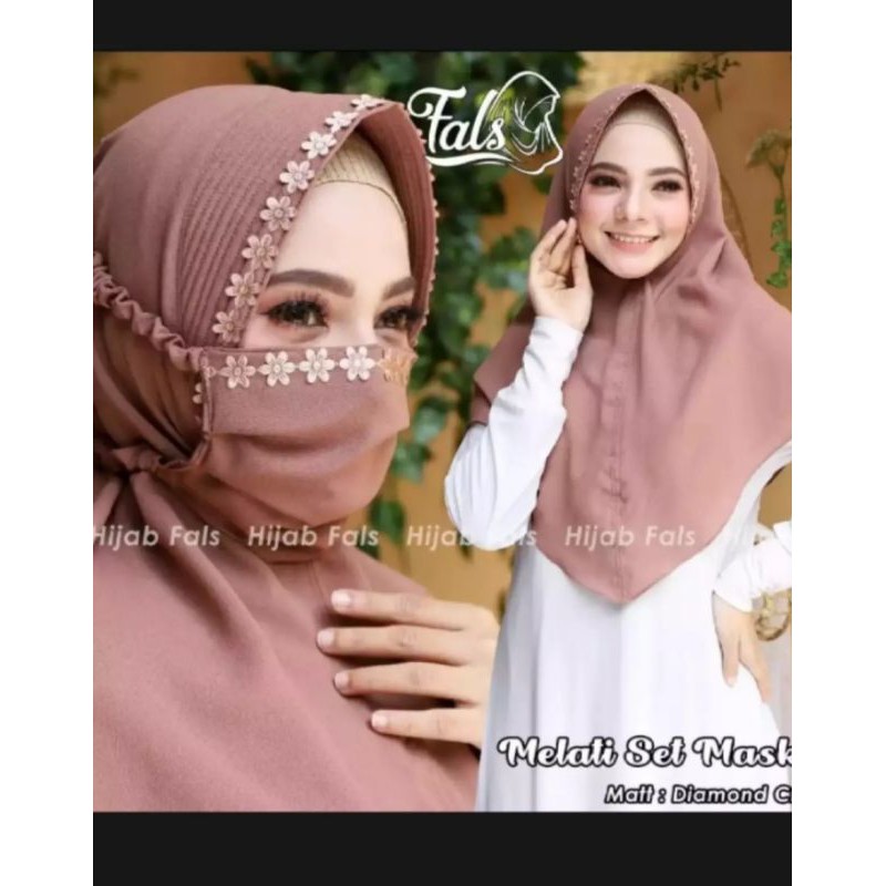 Set hijab masker