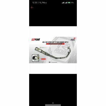 Knalpot ROB1 MX king  MP1/MP5 GP 17 galvanis