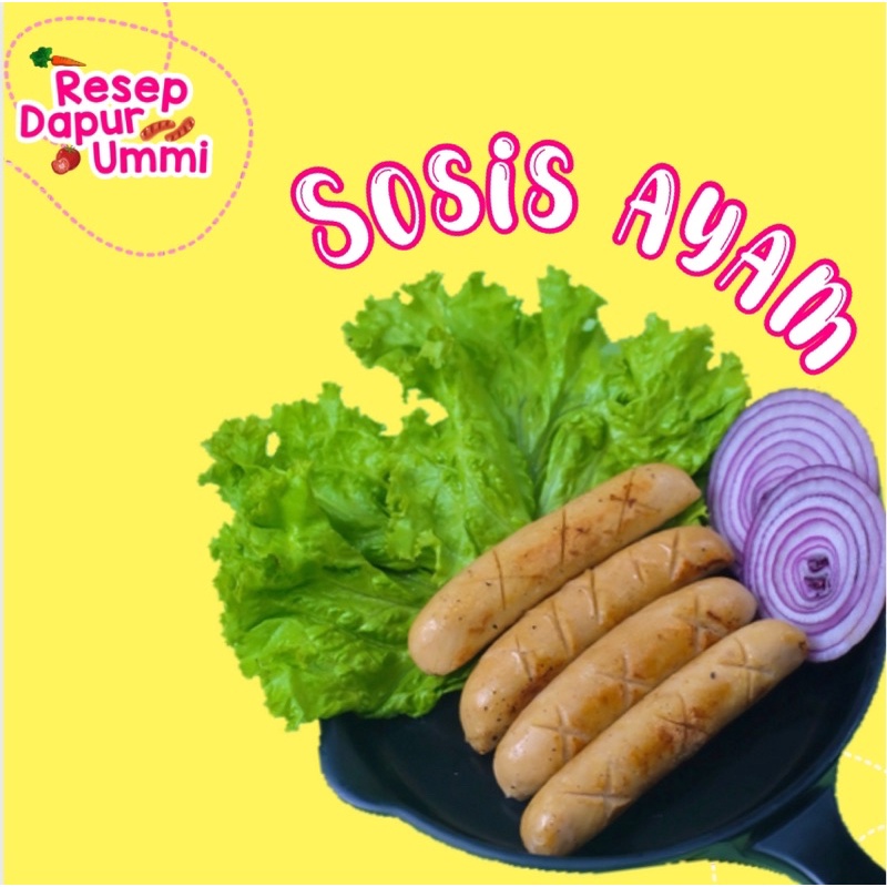 

SOSIS AYAM GLUTEN FREE & EGG FREE tanpa MSG tanpa Pengawet MPASI, Homemade Resep Dapur Ummi