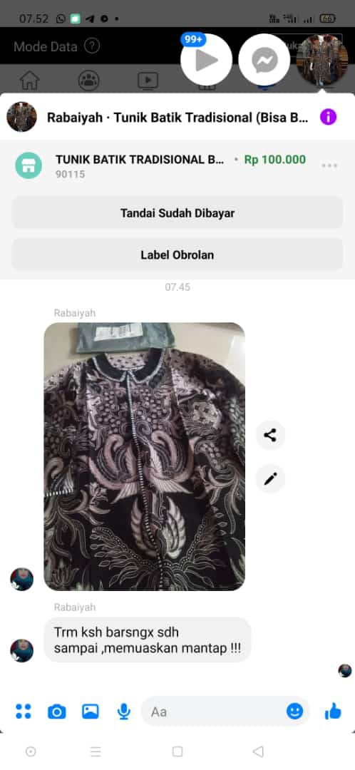 Tunik Batik Tradisional Butik