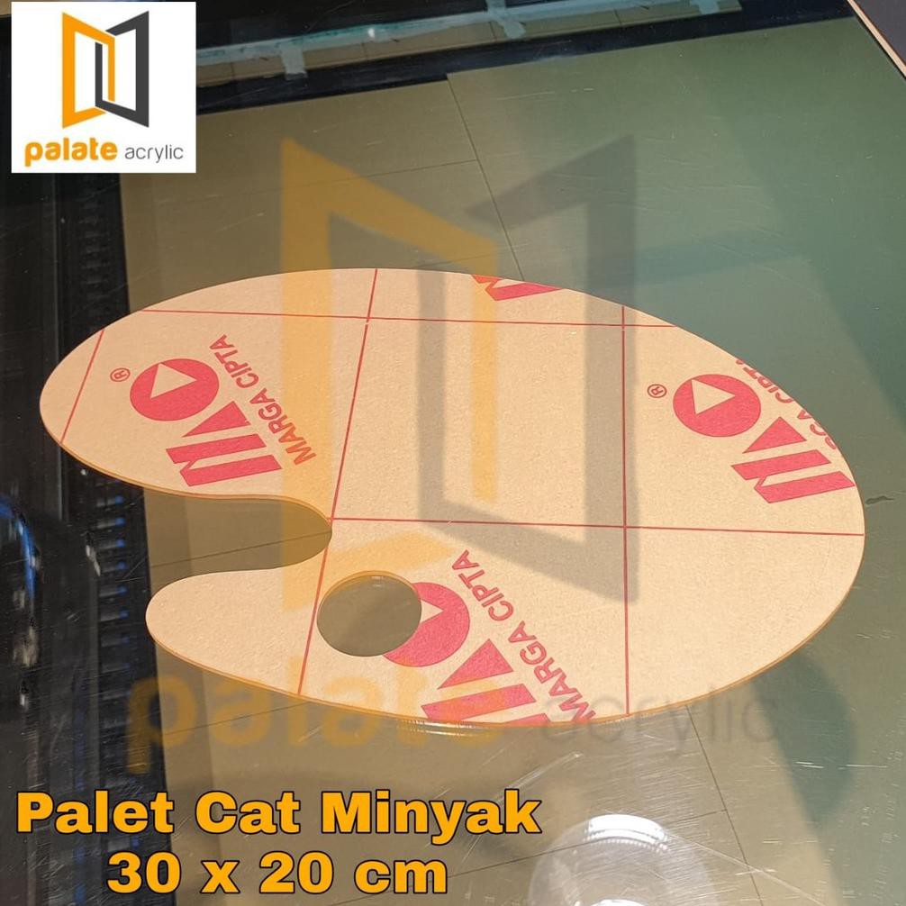 

Acrylic Palette | Palet Bening Akrilik Tempat Cat 30 x 20 cm Merk MC 2mm (KODE F77)