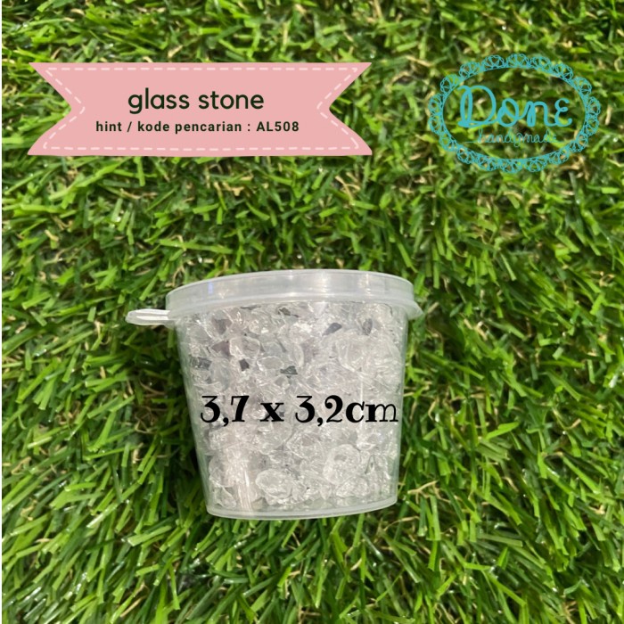 Done handymade dekorasi lainnya serpihan batu kaca crystal glass al508